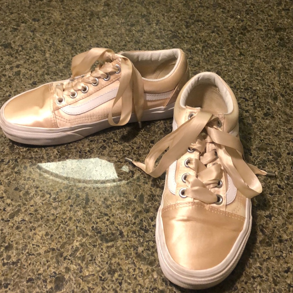Pink Satin Vans
